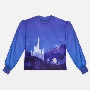 Disney Parks NWOT Her Universe Cinderella Castle Sweatshirt Limited Edition